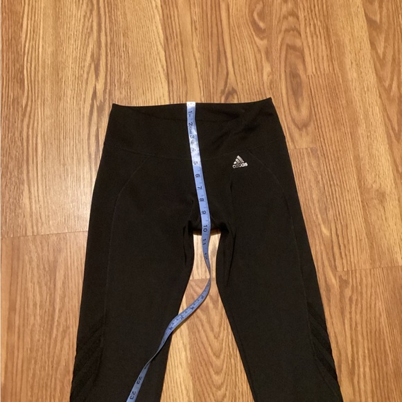 Adidas cliente capri leggings Atlantic size medium color black - Picture 5 of 8